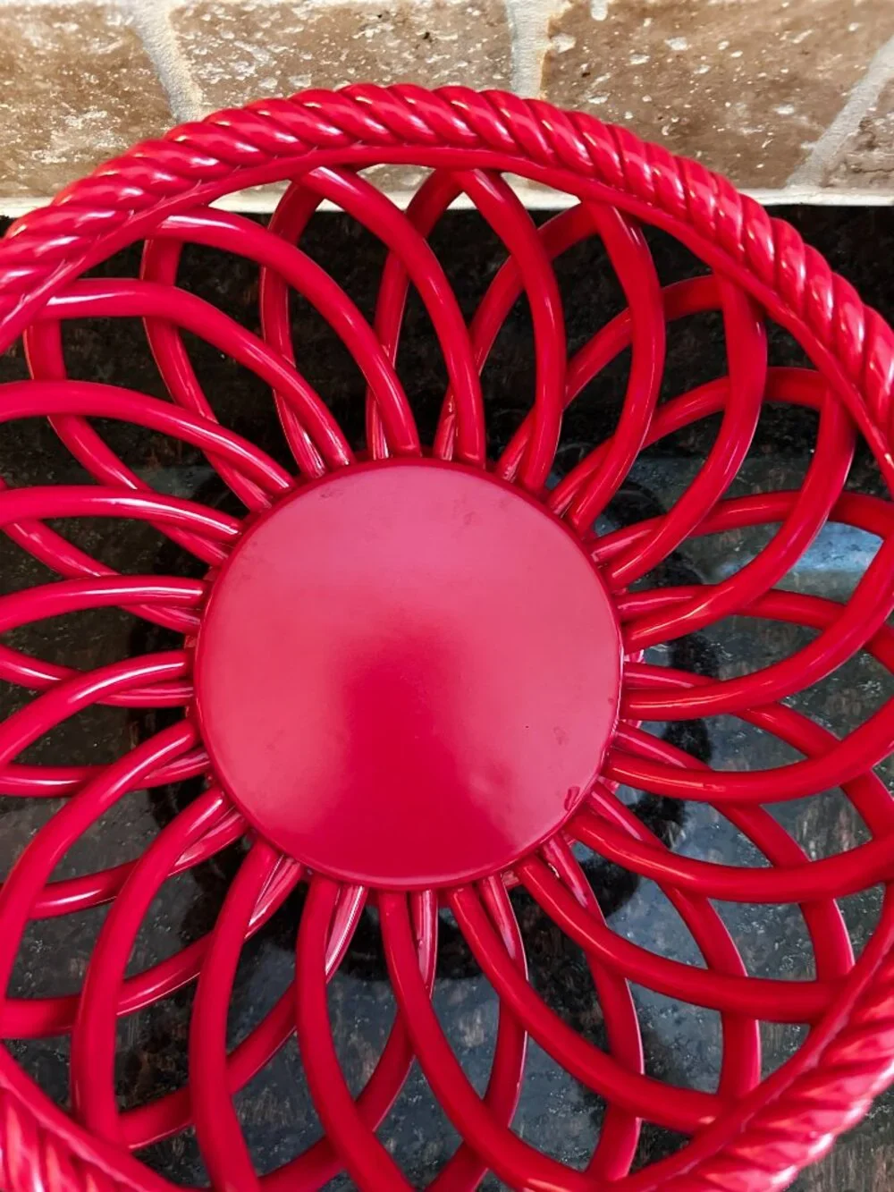 Espana Lifestyle Red Decorative Fruit Basket 10